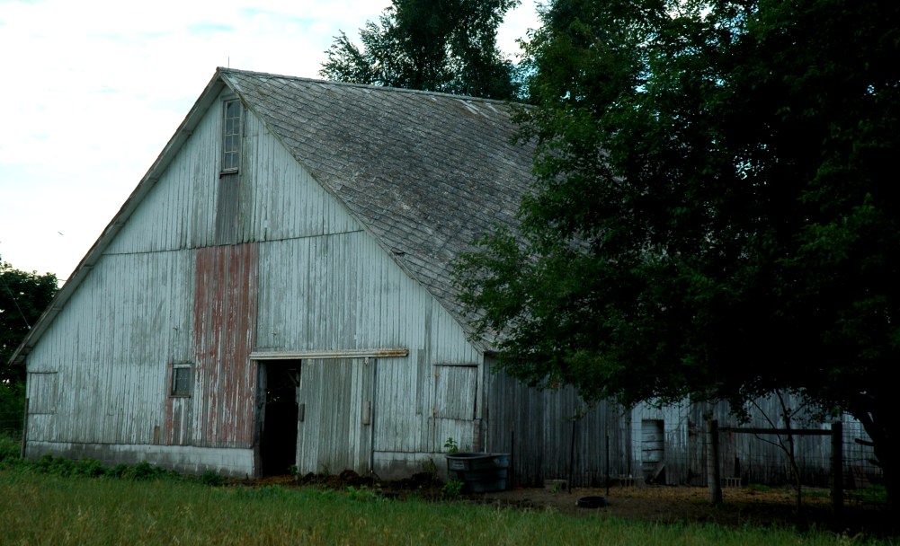 back of barn