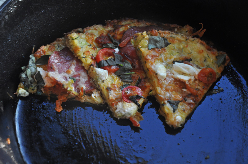 Zucchini crust for&nbsp;Pizza