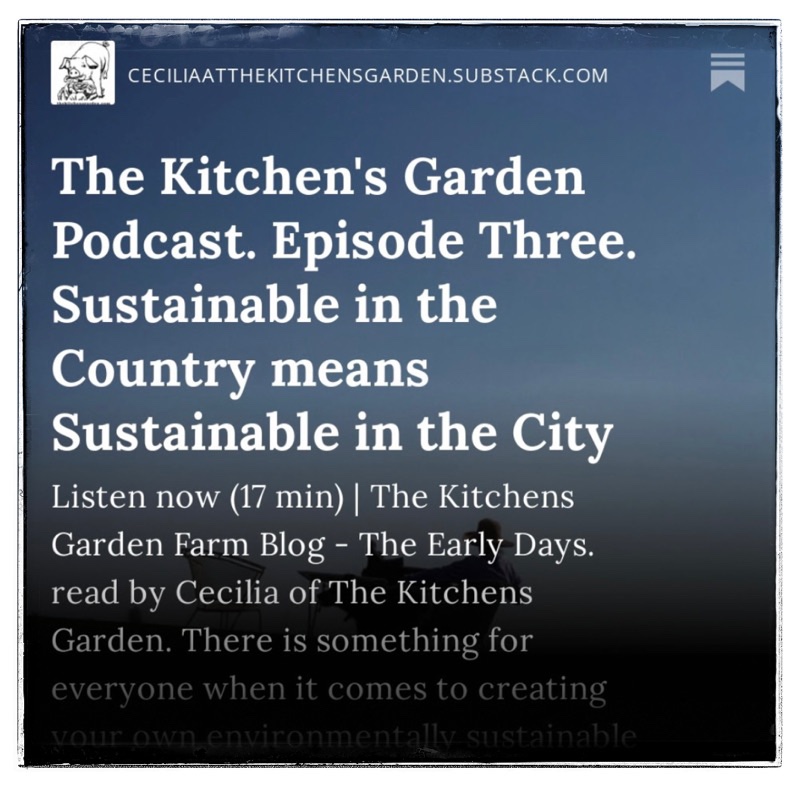 The Kitchens Garden Podcast Episode Three.