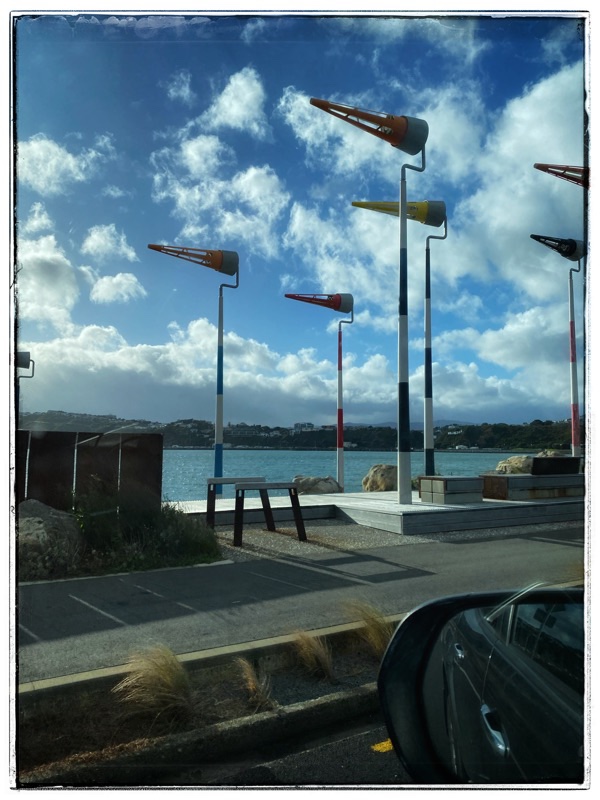 outdoor sculptures wind socks wellington new zealand
