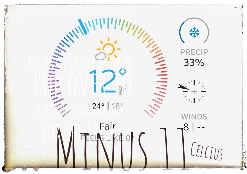 The weather it is very cold central Illinois 28th of November 2023